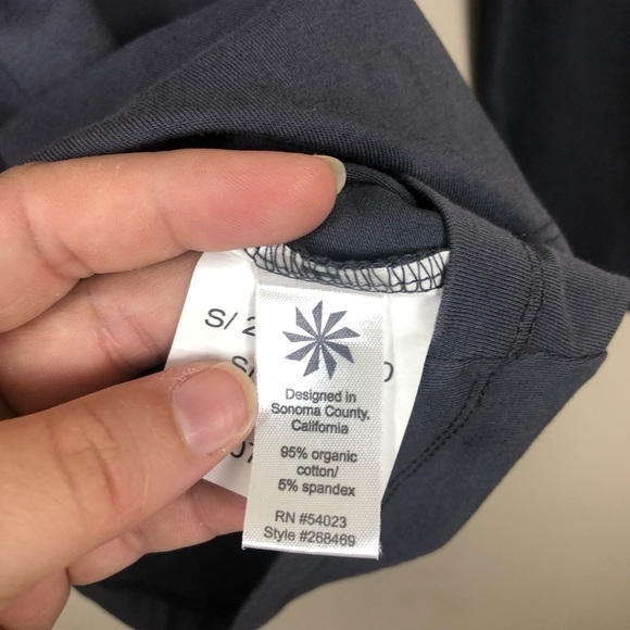Athleta Senorita Gray Long Sleeve Top Small - Picture 5 of 8